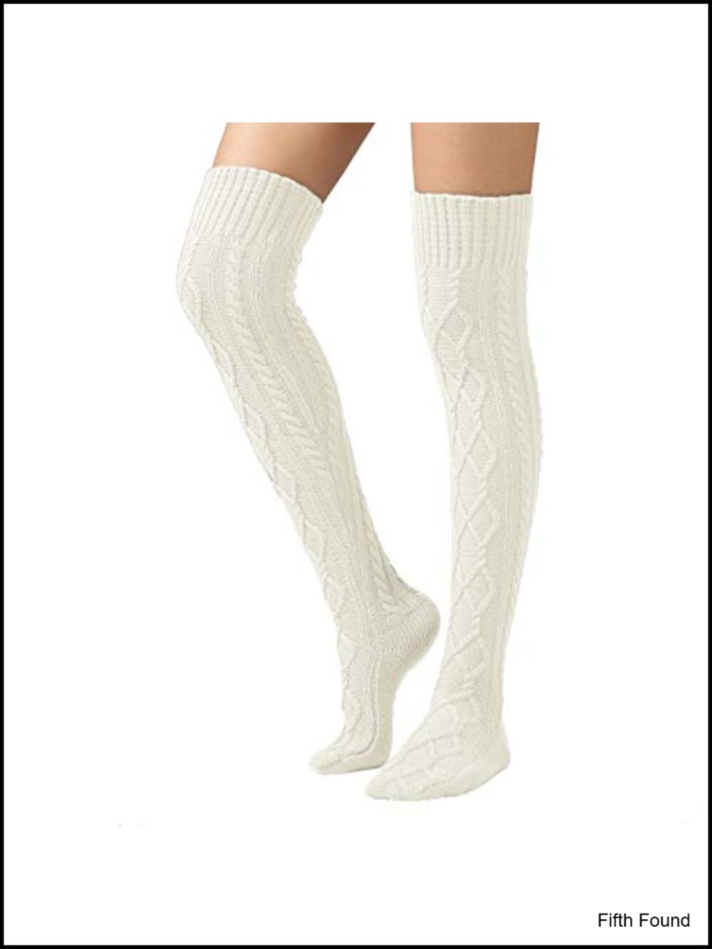 Women's Cable Knit Thigh High Boot Socks Extra Long Acrylic Leg Warmers